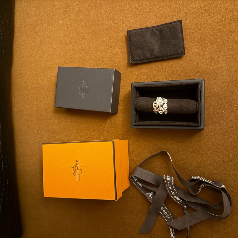 Hermes Chaine d'ancre Enchainee ring, large model - Picture 3 of 9